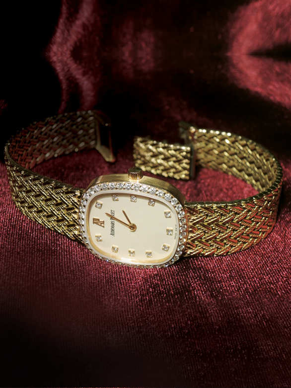 1970年代愛彼18K黃金鑽石手動上鏈女裝腕錶